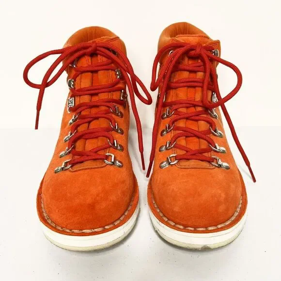 Diemme Roccia Orange Suede Lace Up Hiking Boots - Picture 2 of 7